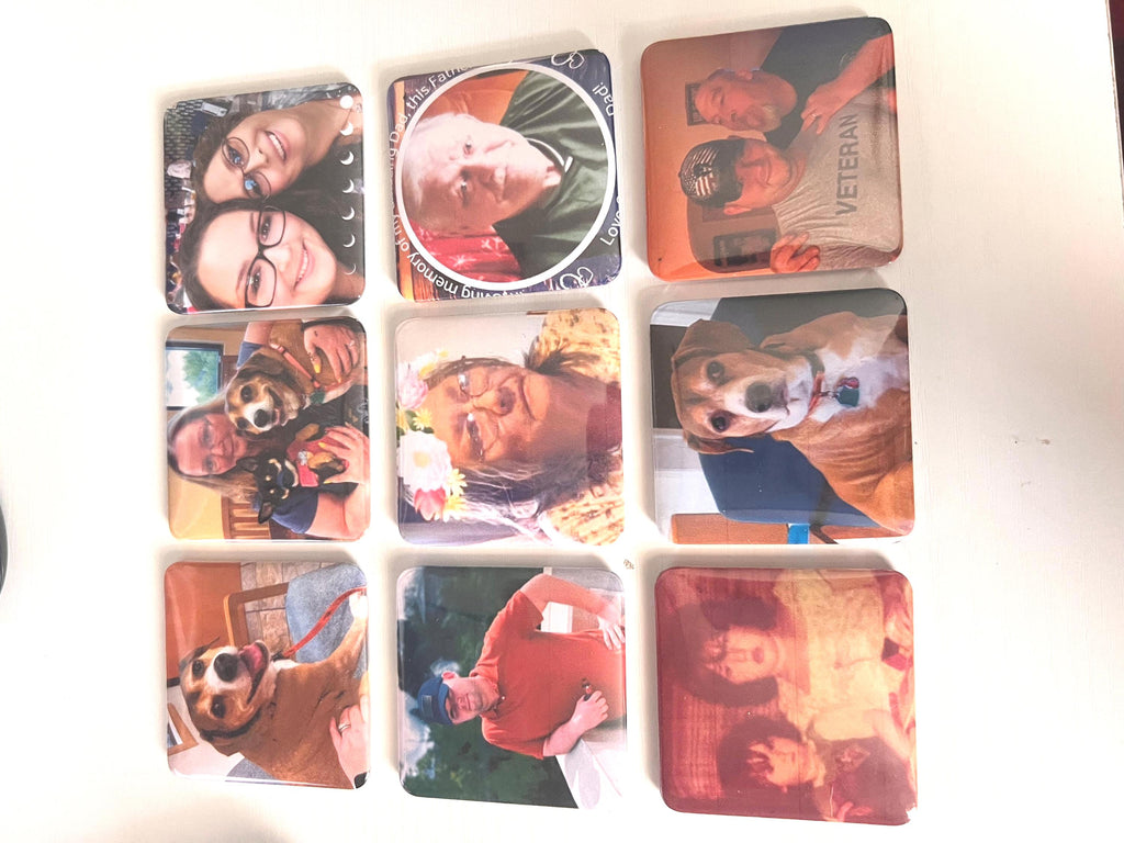 Custom Photo Magnet Gift Set: Personalized Memories, family keepsake gift, mothers day, wedding present