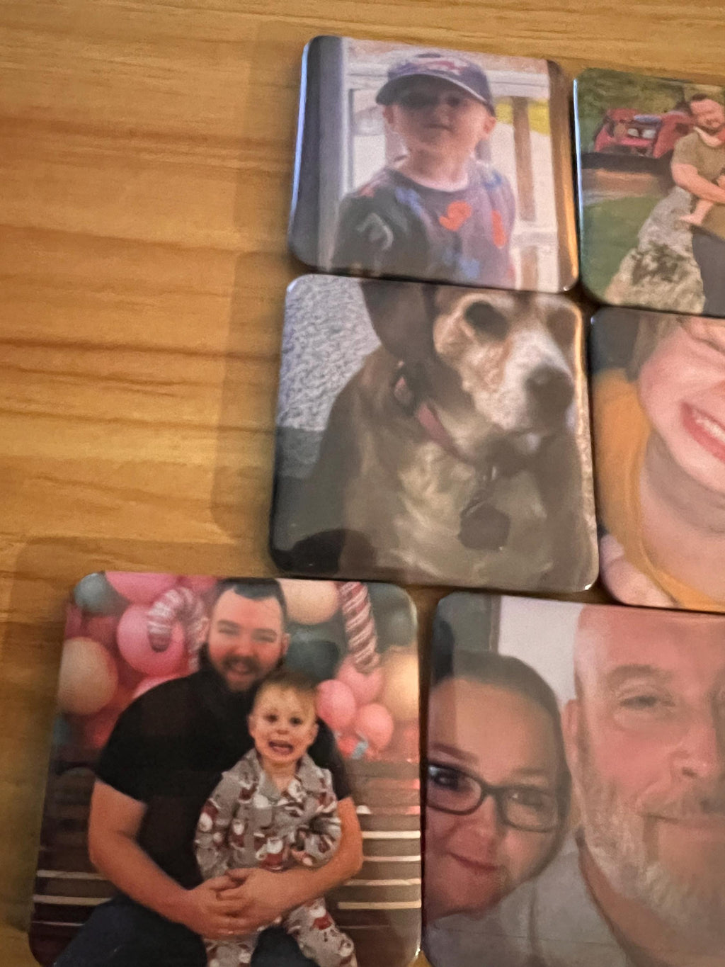 Custom Photo Magnet Gift Set: Personalized Memories, family keepsake gift, mothers day, wedding present