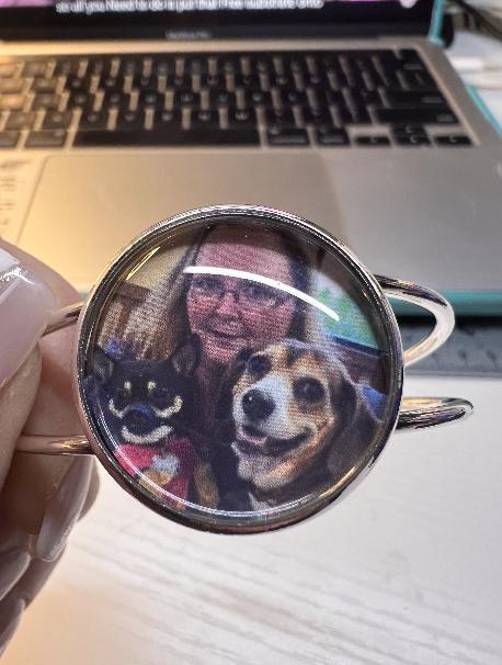 Custom Photo Bangle Bracelet: Personalized Keepsake Gift for wedding or graduations, Mothers day present