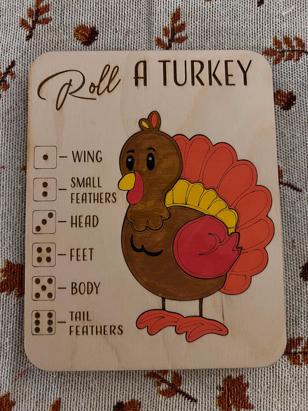 Wooden Holiday Dice Game | Family Party Gift Set