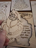 Engraved Wooden Christmas Card with Keepsake Ornament DIY