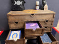 Engraved Divination Chest: Tarot & Crystal Storage, Custom Laser Engraved Jewelry Box, Wedding / Graduation Prese