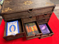Large Wooden Tarot Card Deck Holder: 13-Drawer Altar Box