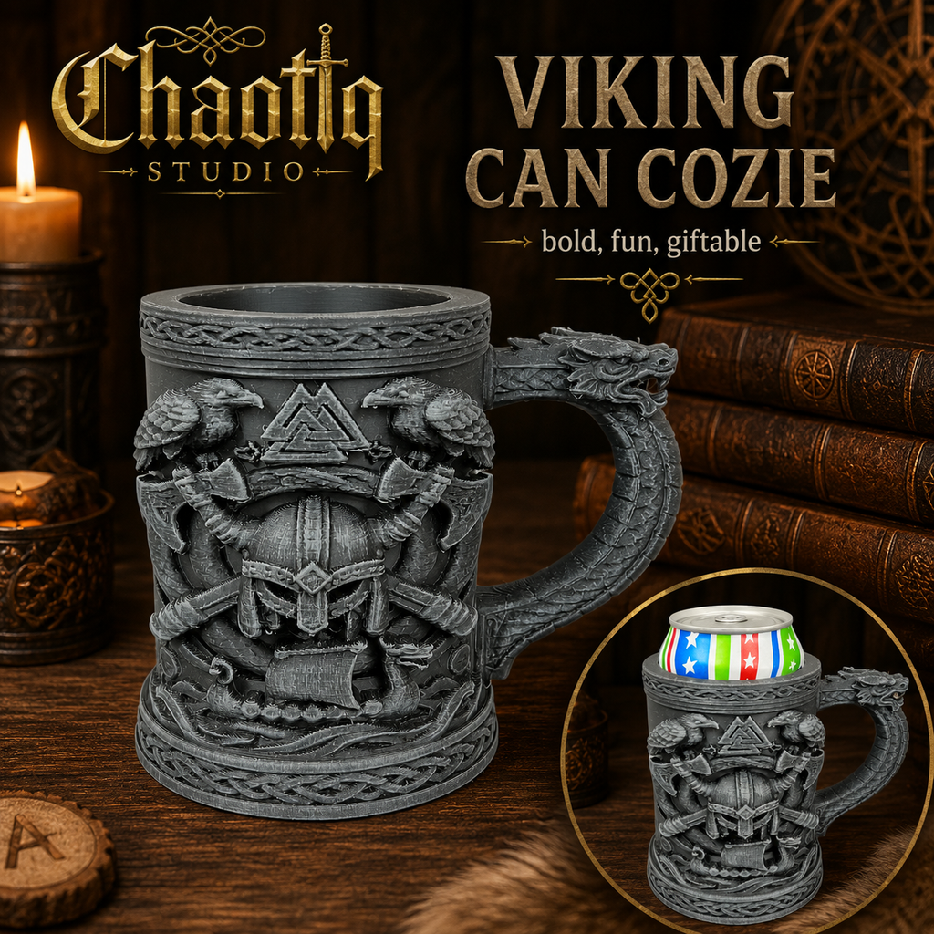 3D Printed Viking Can Cozie
