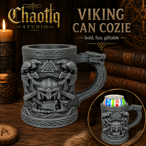 3D Printed Viking Can Cozie