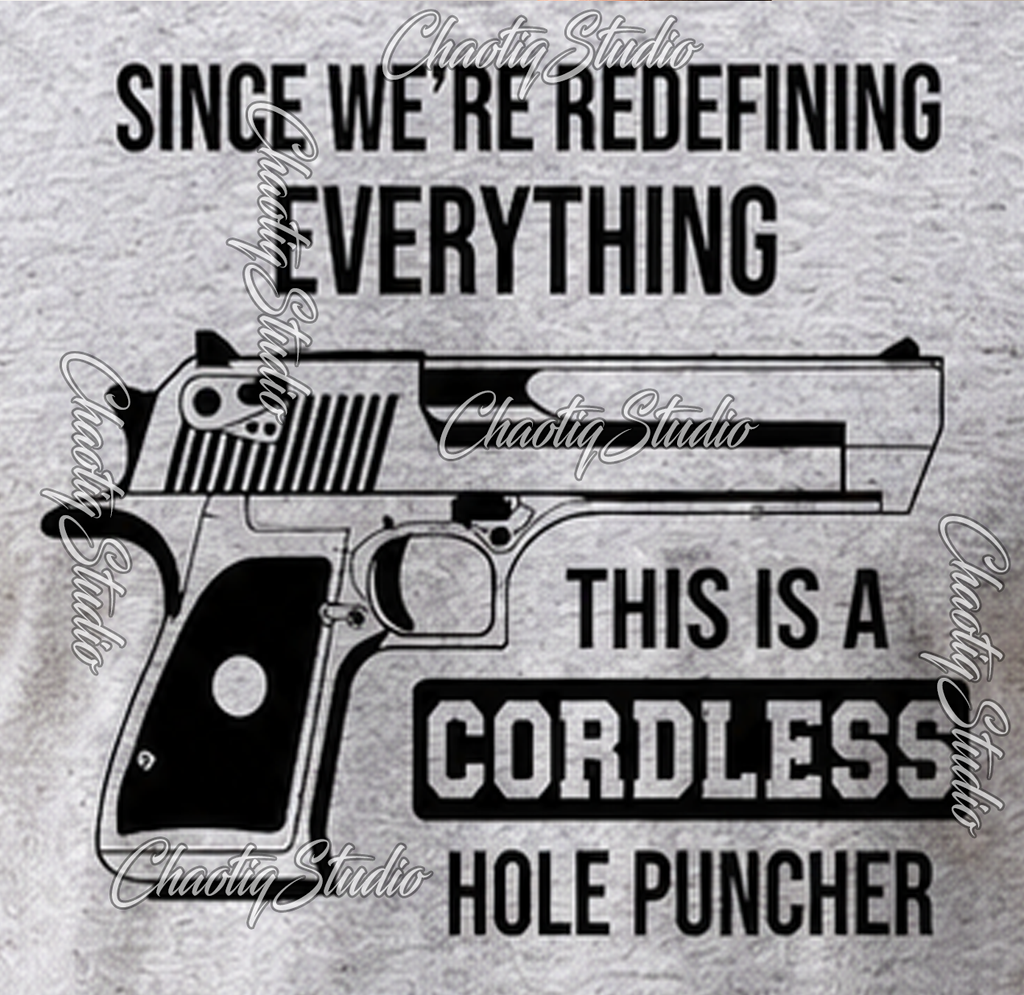 Cordless Hole Punch T-shirt