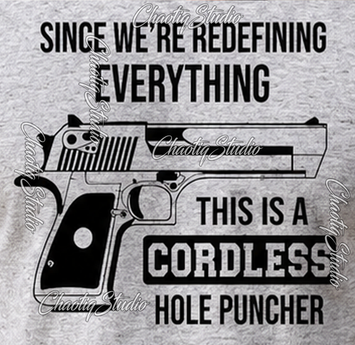 Cordless Hole Punch T-shirt
