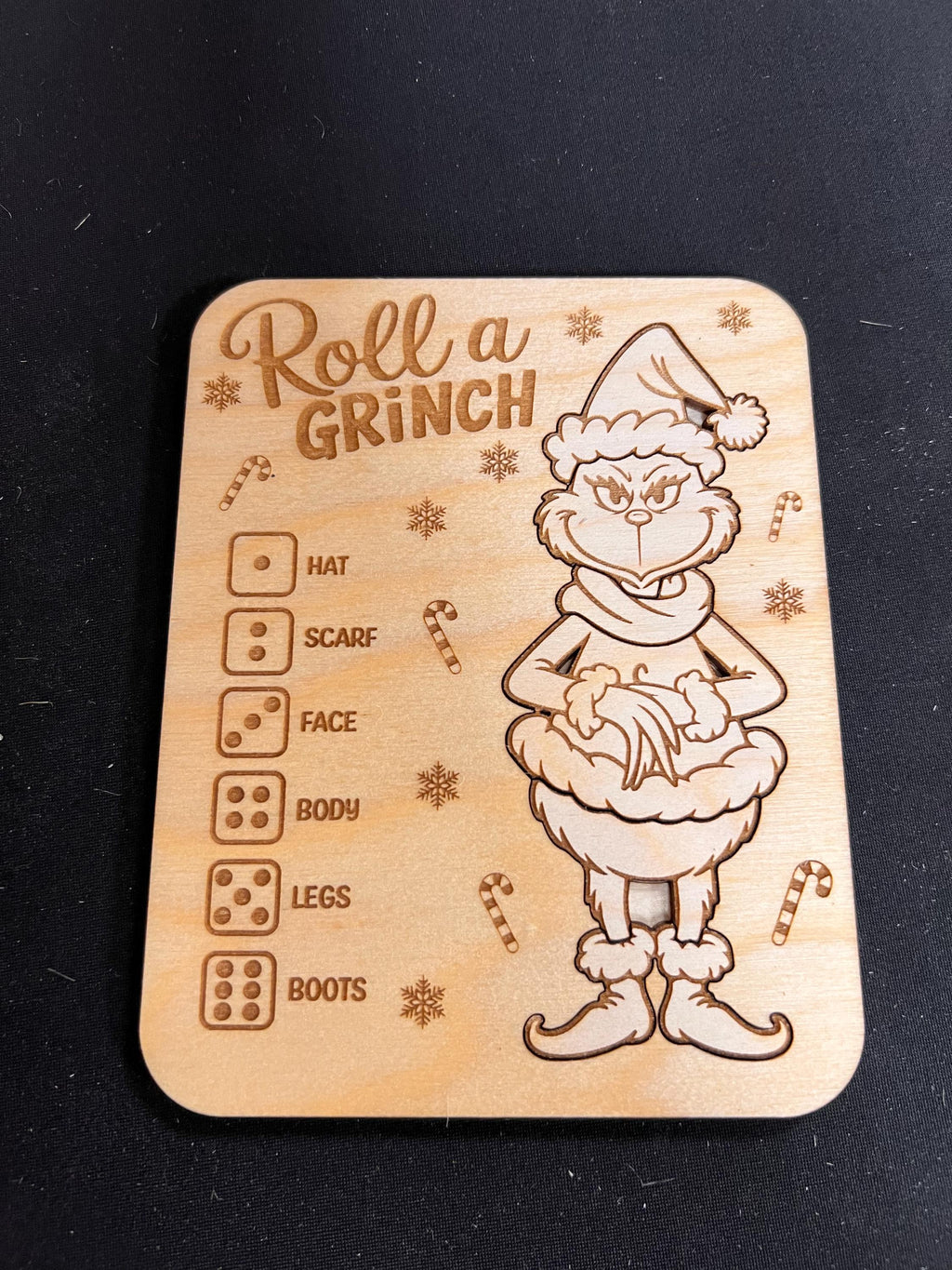 Wooden Holiday Dice Game | Family Party Gift Set