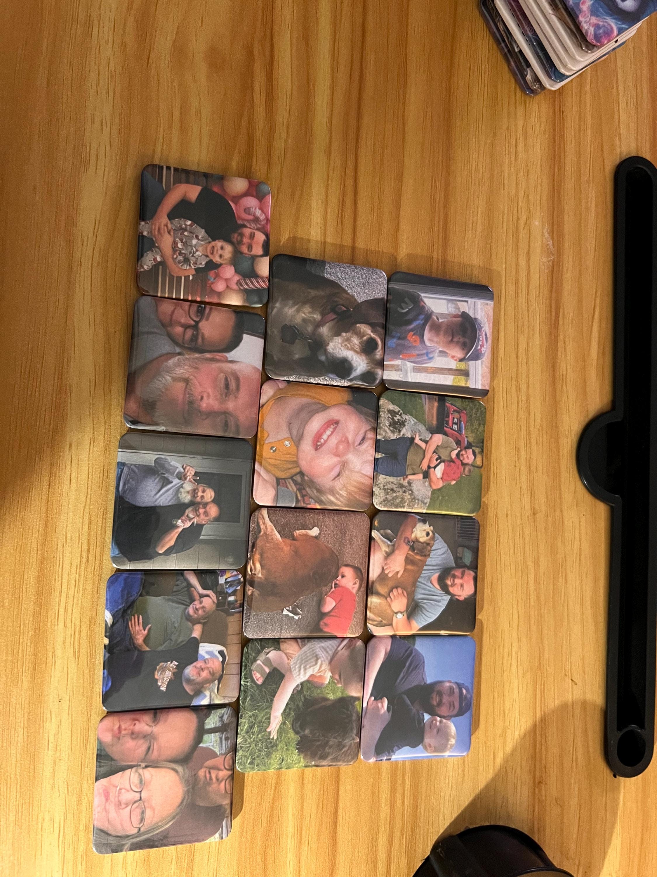 Custom Photo Magnet Gift Set: Personalized Memories, family keepsake gift, mothers day, wedding present